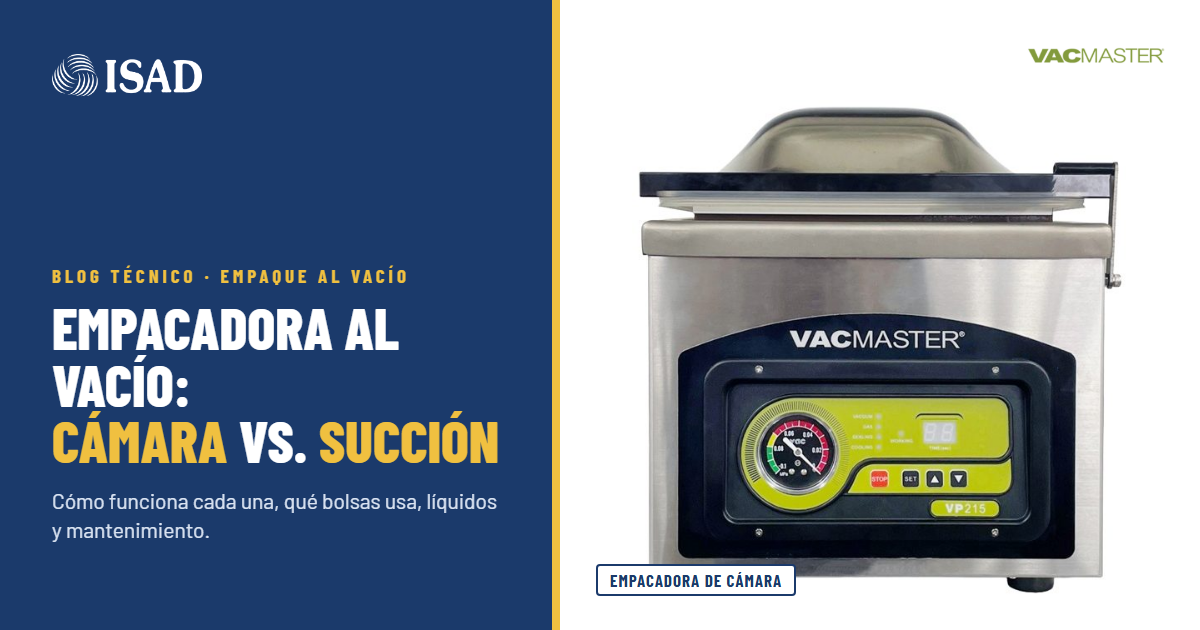 Empacadora al vacío de cámara VacMaster VP215