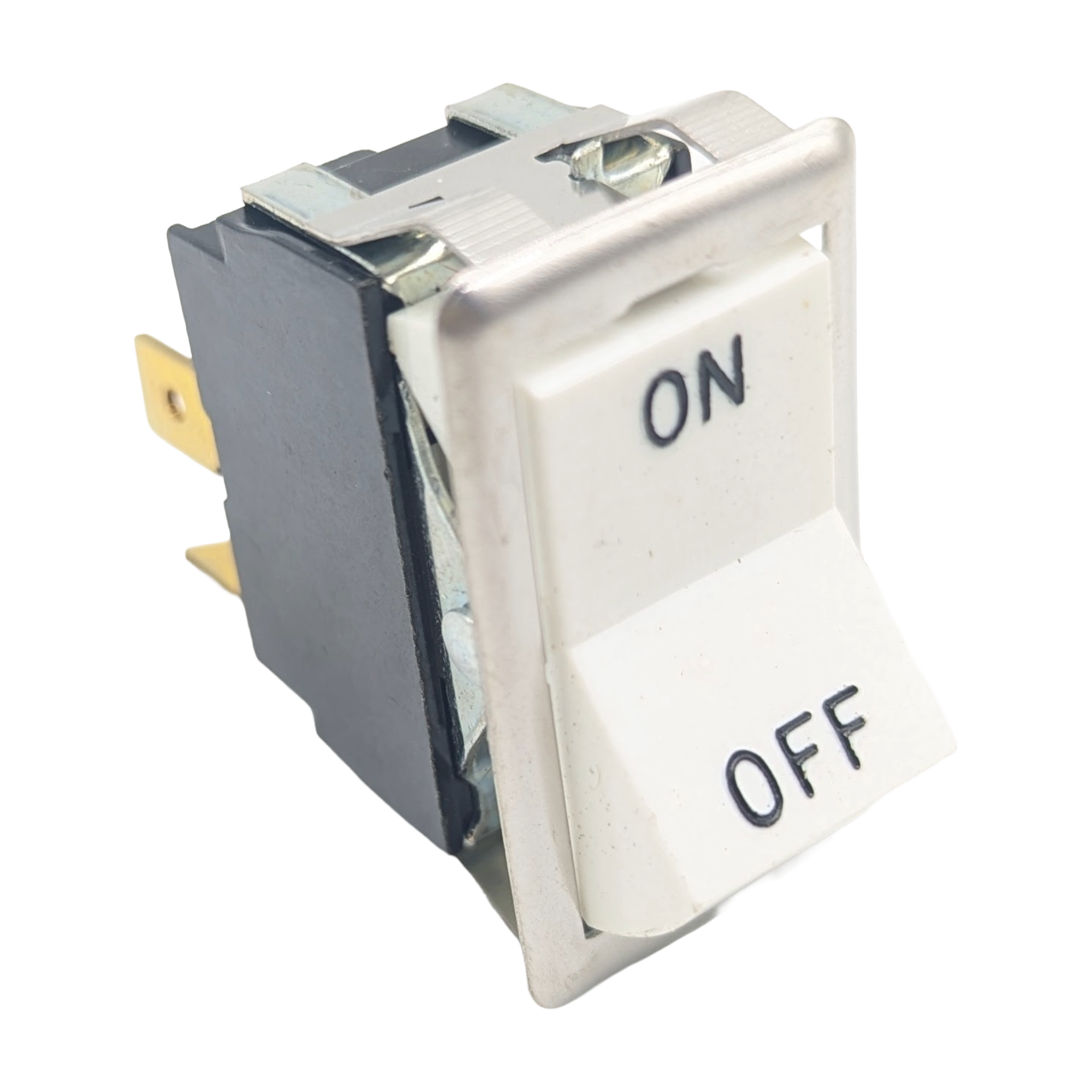 Interruptor rocker ON/OFF blanco DPST para equipo de cocción comercial - Robertshaw