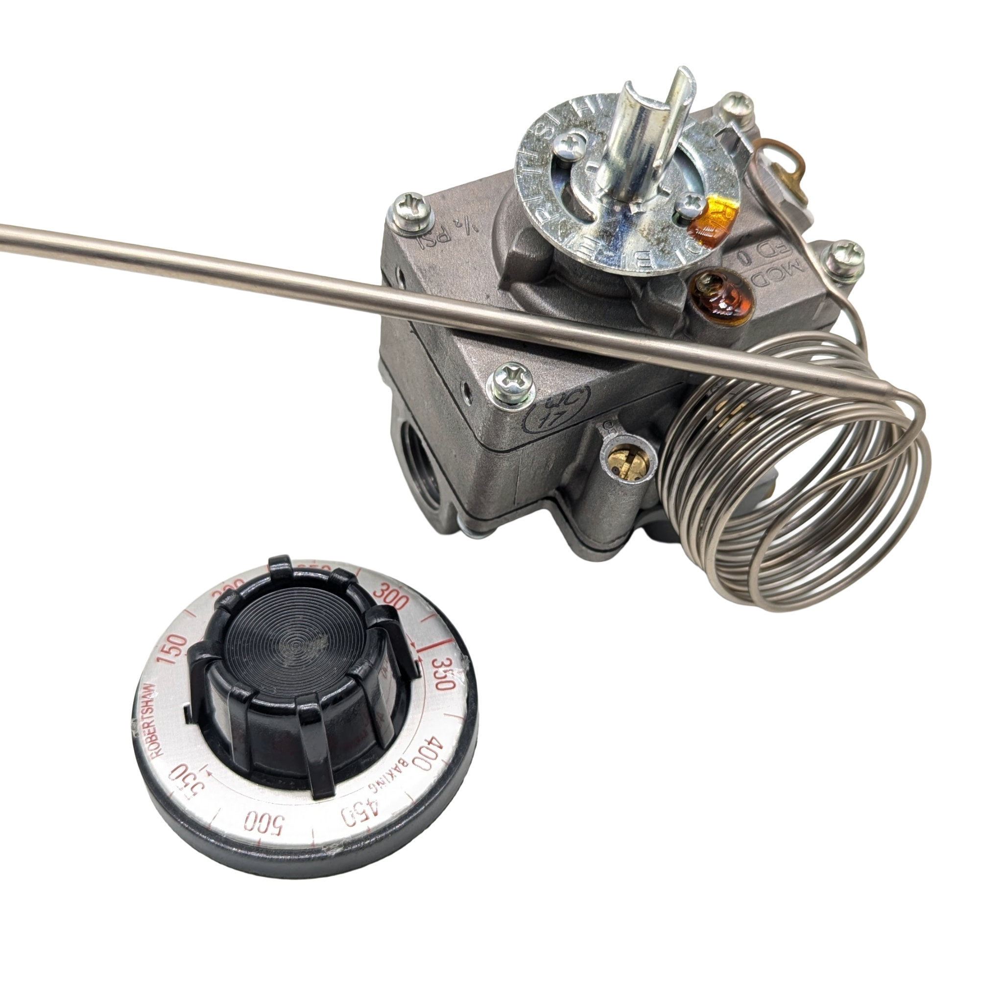 Termostato de Gas Comercial FDO 150-550F Capilar 48 - Reemplazo Garland Baker's Pride - Robertshaw