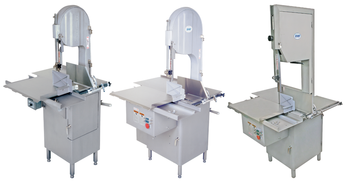 Sierra de carne BIRO en carnicería comercial - mantenimiento preventivo Panamá