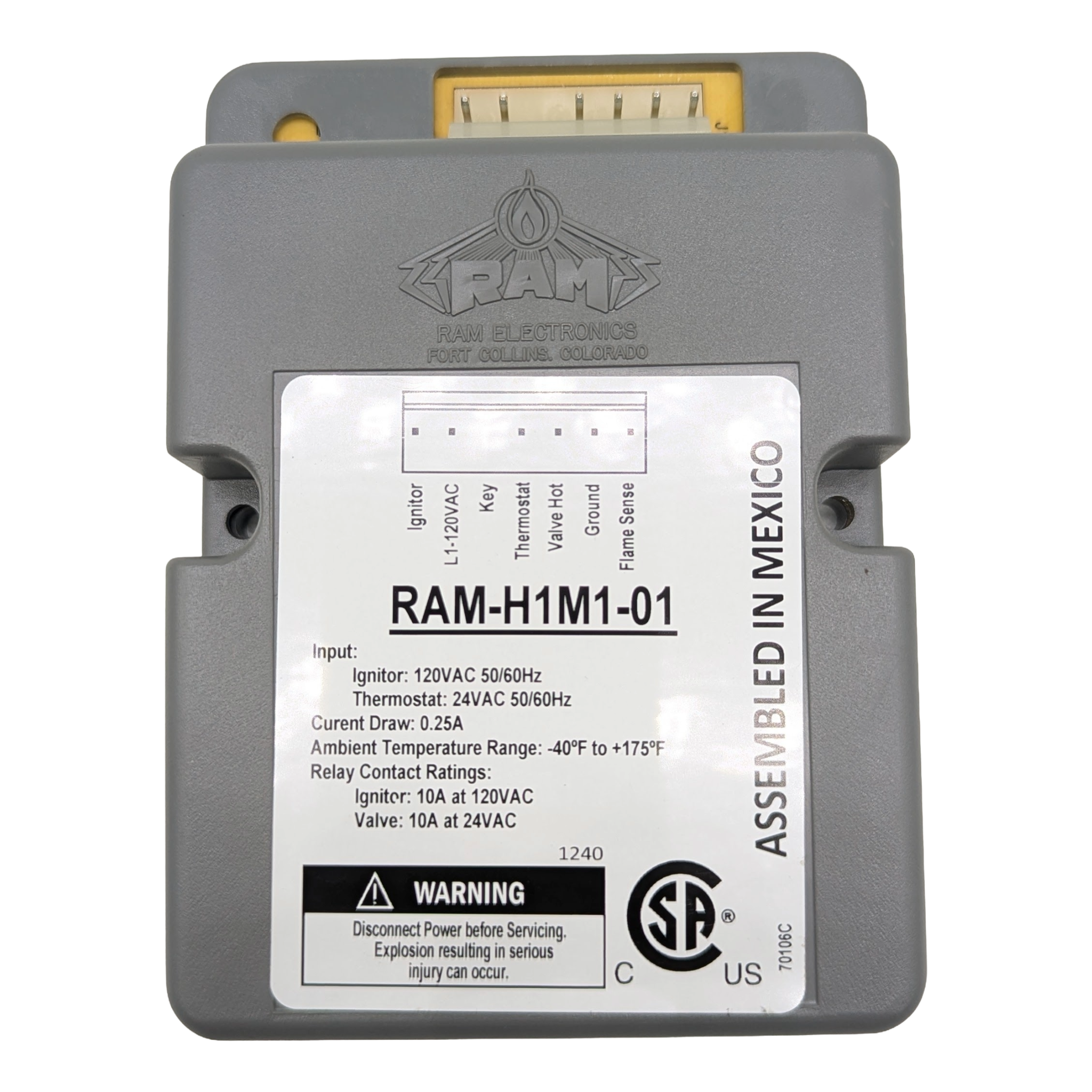 Control de Ignición por Superficie Caliente HSI RAM-H1M-01 - Robertshaw