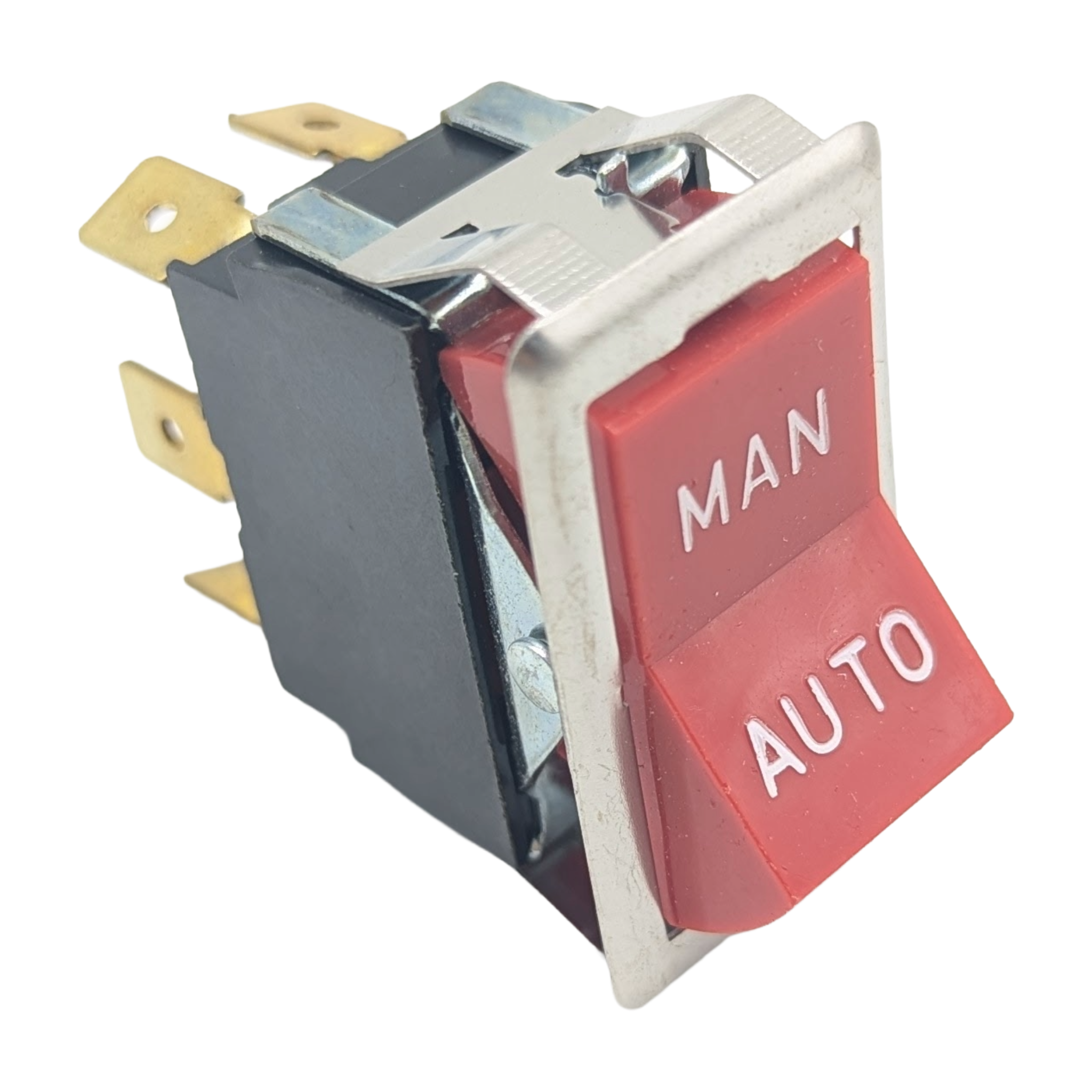 Interruptor rocker MAN/AUTO rojo para equipo de cocción comercial - Robertshaw