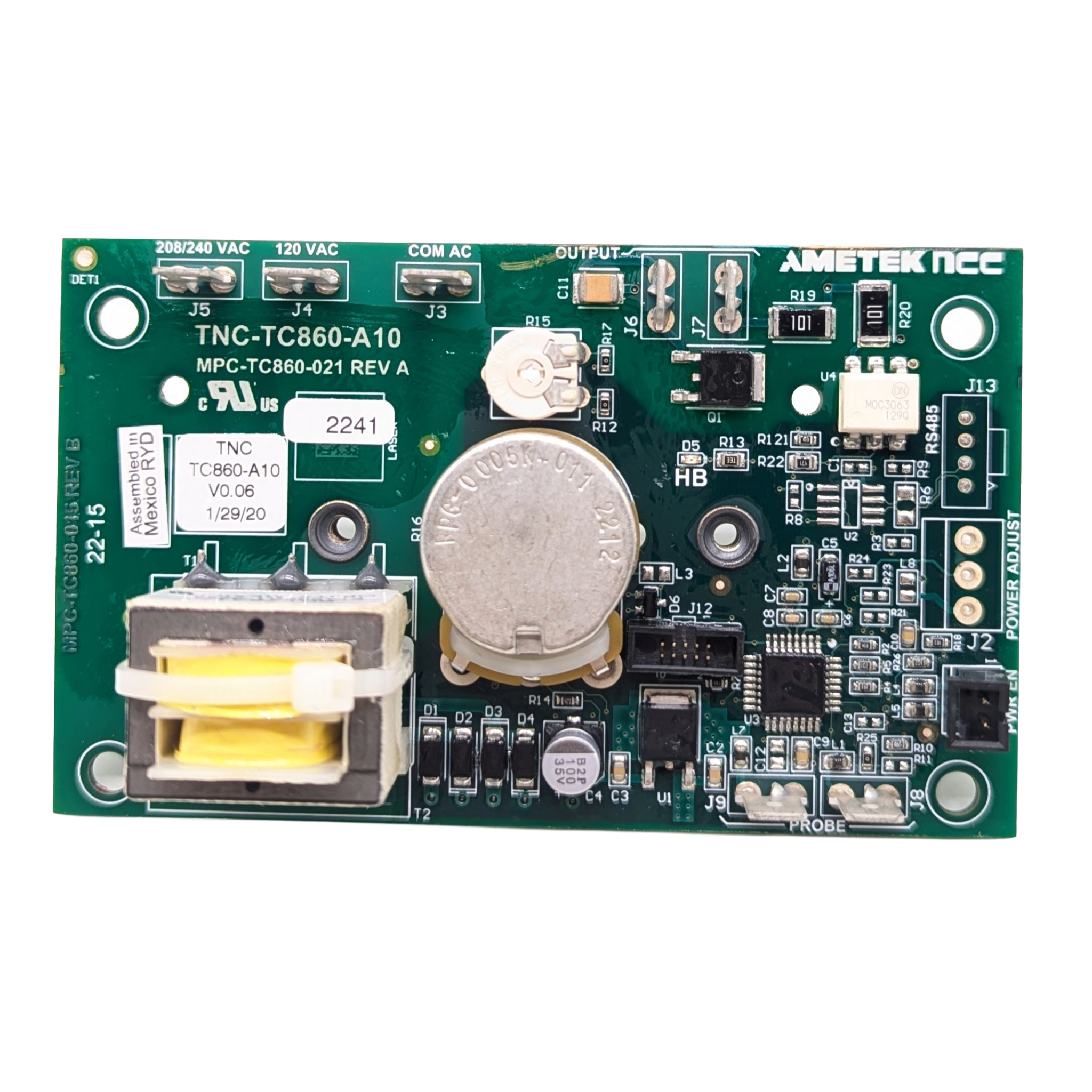 Kit Control Temperatura NCC 120V Arnés Hornos Comerciales Vulcan Hart 00-913149